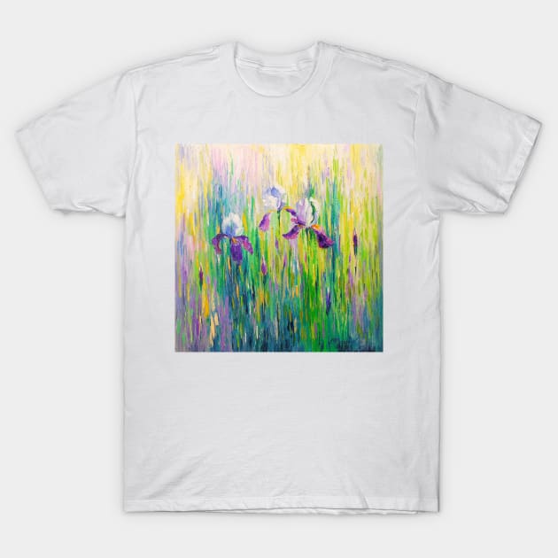 Irises T-Shirt by OLHADARCHUKART